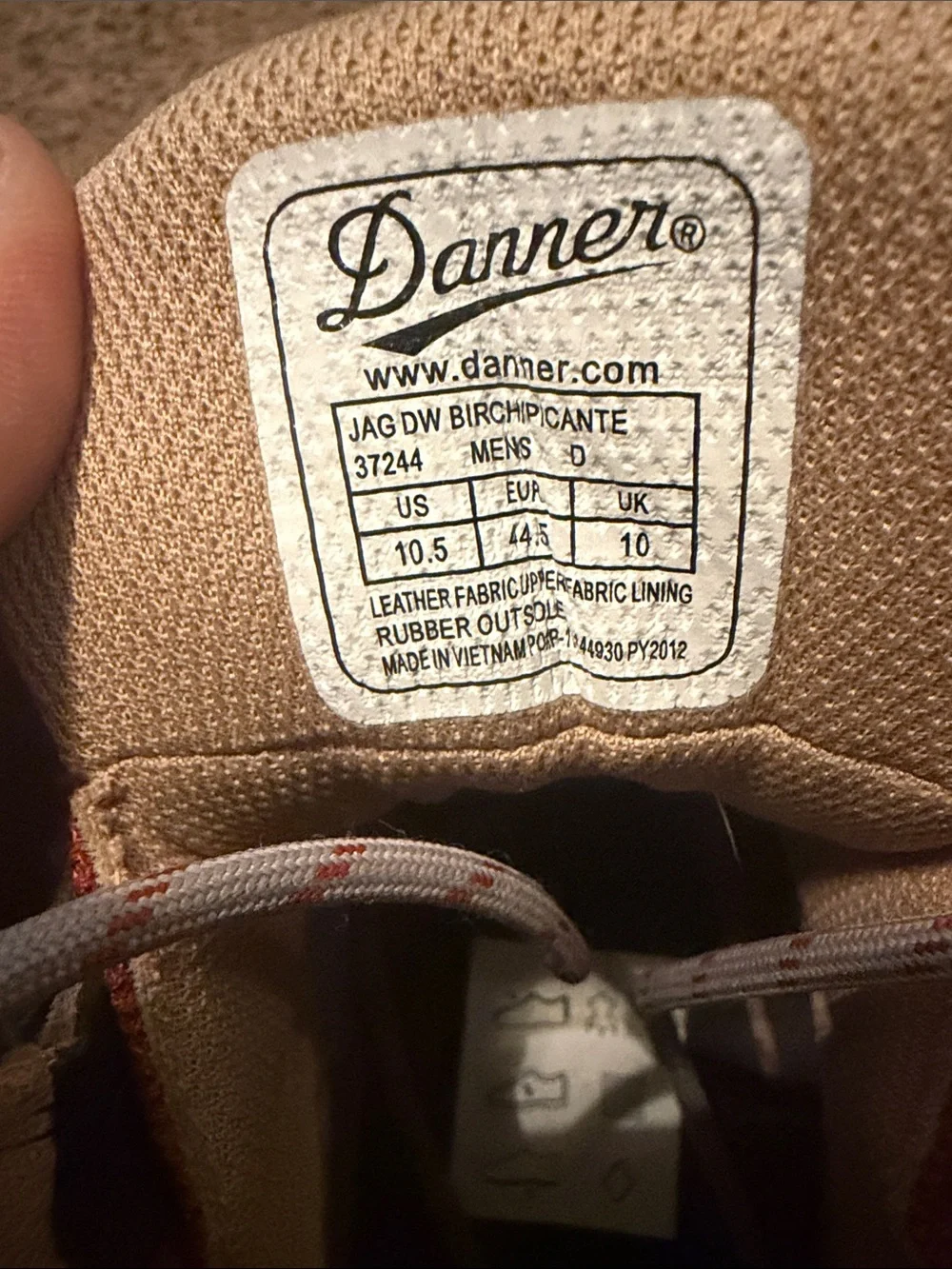 Danner Men's Orange and Tan Hiking Boots